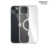 PanzerGlass HardCase su MagSafe antibakterinis karinio standarto sertifikuotas dėklas iPhone 14 Plus / 15 Plus telefonams – skaidrus