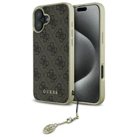 Guess 4G Charms Kolekcijos dėklas iPhone 16 Plus - rudas