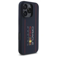 RED BULL dėklas telefonui IPHONE 16 Pro Max suderinamas su MagSafe RBHMP16X24SIOLRV (Silikoninis didelis vertikalus logotipas) tamsiai mėlyna