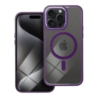 COLOR EDGE MAG COVER dėklas telefonui suderinamas su Magnetiniu IPHONE 15 Pro Max violetinė