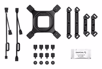 DeepCool AG620 BK ARGB V2 Mikroschemų rinkiniui, Motininė plokštė Orinis aušintuvas 12 cm Juoda 1 vnt