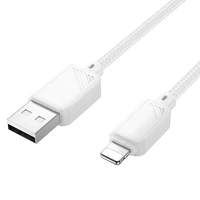 Kabelis USB A į Lightning Hoco 2,4A 1 m X113 baltas