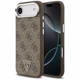 Guess 4G Triangle Logo Magnetinis dėklas telefonui iPhone Air - rudas