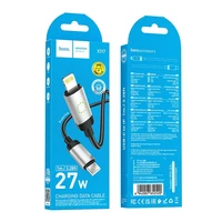 Kabelis (m) USB-C į Lightning Hoco PD 27W 1 m X117 - juodas (m)