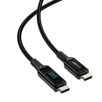 Acefast C6-03 juodas USB-C - USB-C PD QC kabelis 100W 5A 480Mb/s 2m - juodas