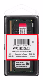 Kingston Technology ValueRAM KVR32S22D8/32 atminties modulis 32 GB 1 x 32 GB DDR4 3200 MHz