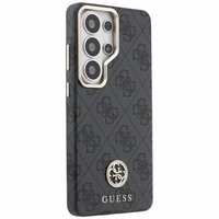 Guess dėklas 4G Rhinestone Round Logo MagSafe for Samsung Galaxy S26 Ultra juodas