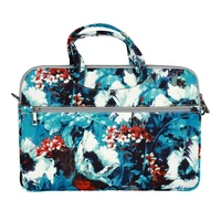 Wonder Briefcase Laptop 15-16 inches white poppies