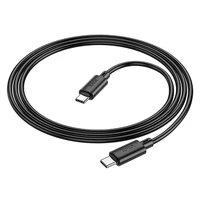 Kabelis USB C į USB C Hoco 3A 60W 1 m X88 juodas