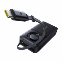 Išorinė baterija Baseus OS Free2Pull 10000mAh 30W + laidas (juoda)