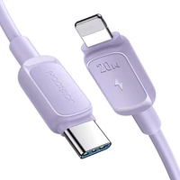 Joyroom Multi-Color Series A14 USB-C / Lightning 20W kabelis 1.2 m - violetinis