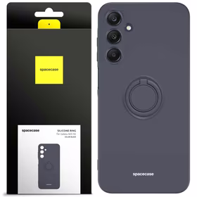 Spacecase Dėklas Silicone Ring Galaxy A25 5G juodas