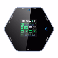 "Blitzwolf 8in1" prijungimo stotelė BW-TH16 USB 100W LCD išmanusis ekranas