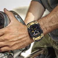 Supcase Unicorn Beetle Ore dėklas Apple Watch 10/11 46mm juodas ir auksinis