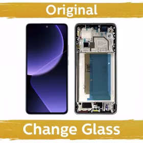 LCD ekranas suderinamas su Xiaomi 13T (13T Pro) su rėmeliu / sidabrinis / (Atnaujinta: Kinija)