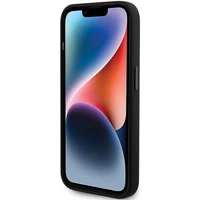 Karl Lagerfeld Silikoninis Ikonik Metal Pin dėklas telefonui iPhone 15 Pro - juodas