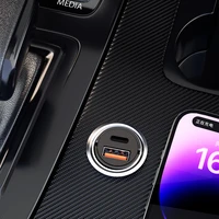 Dudao R3MAX 48W QC PD mini automobilinis įkroviklis - juodas