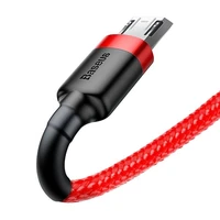 Baseus Cafule Micro USB kabelis 2.4A 1m (raudonas)