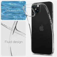 Spigen Crystal Flex dėklas telefonui iPhone 15 Plus - skaidrus