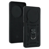 Slide Camera Armor dėklas telefonui Xiaomi Redmi A4 juodas