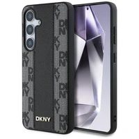 DKNY odinis languoto rašto magnetinis dėklas telefonui Samsung Galaxy S25 - juodas