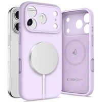 Tech-Protect Silikoninis Magnetinis dėklas telefonui iPhone 17 Pro Max - Violetinė