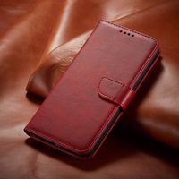 Dėklas Wallet Case Xiaomi Redmi 15 4G/Redmi 15 5G raudonas