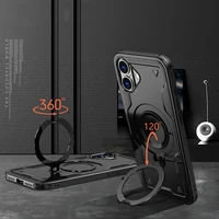 Hybrid Armor Trendy dėklas telefonui su MagSafe iPhone 16 - juodas