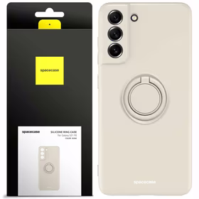 Spacecase silikoninis dėklas su žiedu Galaxy S21 FE bone