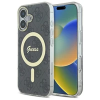 Guess IML 4G MagSafe iPhone 16 dėklas - juodas