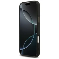 Guess 4G Big 4G Classic Logo dėklas telefonui iPhone 17 Pro Max - juodas ir auksinis
