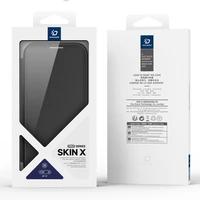 Dux Ducis Skin X Pro iPhone 17 dėklas su pinigine, suderinamas su MagSafe - juodas
