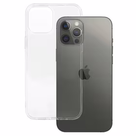 Itin plonas 1mm dėklas telefonui Iphone 12 Pro skaidrus