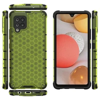Honeycomb dėklas šarvuotas su TPU buferiu Samsung Galaxy A42 5G žalias