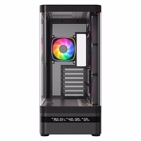 MODECOM kompiuterio korpusas Volcano AQ200 ARGB Midi Juoda