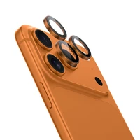 Benks grūdintas stiklas DR Sapphire Lens Protector kamerai iPhone 17 Pro/17 Pro Max (3 lęšiai) oranžinis