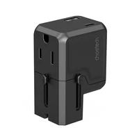 Choetech PD6038 USB-C USB-A PD 20W kelioninis įkroviklis USA EU UK AU - juodas