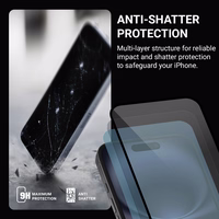 Crong Nano Glass - Shatterproof hybrid glass iPhone 15 Pro Max