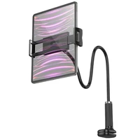 HOCO reguliuojamas stalo laikiklis su spaustuku HD10 juodas