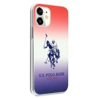 US Polo Assn. Gradient Pattern Collection iPhone 12 mini dėklas telefonui - raudonas ir mėlynas