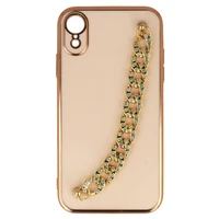 Madingas dėklas telefonui Iphone XR dizainas 4 šviesiai rožinė