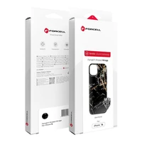 FORCELL F-PROTECT Mirage, militarinio kritimo testuotas dėklas telefonui, MagSafe suderinamas IPHONE 16 PRO juodas