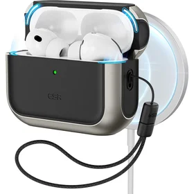 ESR Orbit HaloLock MagSafe dėklas AirPods Pro 3 pilkas ir juodas