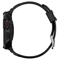 Spigen Rugged Armor Pro dėklas su dirželiu Apple Watch 4 / 5 / 6 / 7 / 8 / SE (44/45 mm) - juodas
