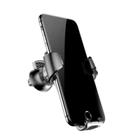 Baseus gravitacinis laikiklis automobiliui, tvirtinamas prie grotelių (juodas)