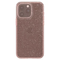 Spigen Liquid Crystal Glitter dėklas telefonui iPhone 15 Pro Max - rožinis/skaidrus