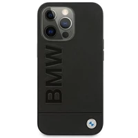 BMW Signature Logo Imprint dėklas iPhone 13 Pro Max - juodas