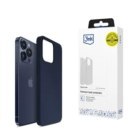 3mk Silicone dėklas telefonui iPhone 16 Pro - tamsiai mėlynas