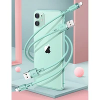 Joyroom skystas silikoninis duomenų kabelis N2 USB-A / Lightning 2.4A 1.2m - baltas