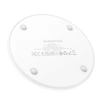 Borofone belaidis indukcinis įkroviklis BQ40 Crown 15W baltas
